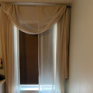 Sheer Panels and 2 scarf valances